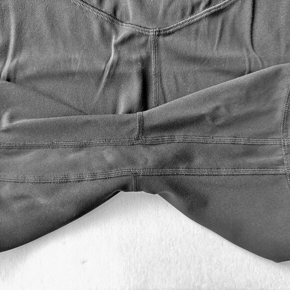 Lululemon Align Shorts Onesie 8" Black Size 6 Nulu Romper Yoga Dance Comfort - Picture 6 of 7